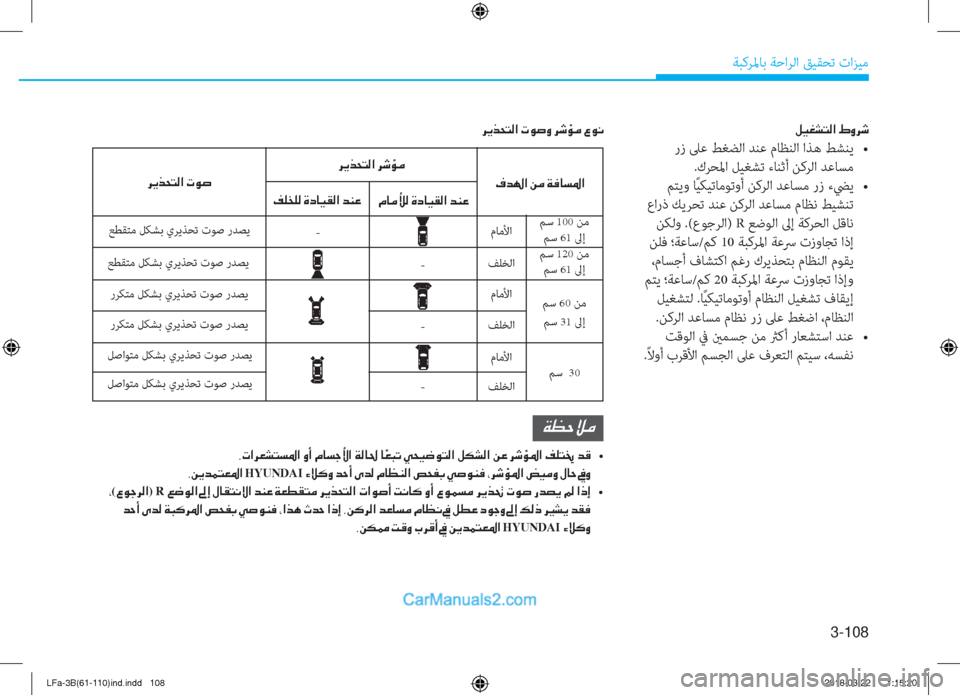 Hyundai Sonata 2018  دليل المالك 3-108
ﺔﺒﻛﺮﳌﺎﺑ ﺔﺣاﺮﻟا ﻖﻴﻘﺤﺗ تاﺰﻴﻣ
�º�Ë�©�p�L�¸�?��Ÿ�È�h�o
��/�1�