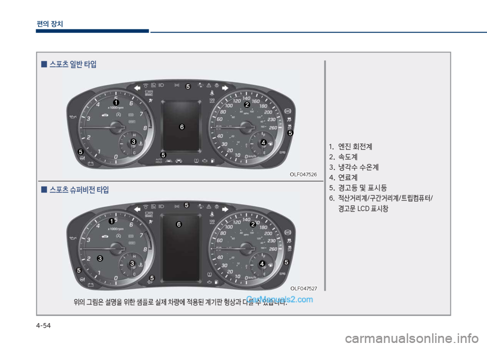 Hyundai Sonata 2017  쏘나타 LF - 사용 설명서 (in Korean) 태-택태
편의보장치
보보보보보차십식혹태7택26보보보보보차십식혹태7택26
차십식혹태7택27
차십식혹태7택27
1.보 보엔진보회전계 
2.보 