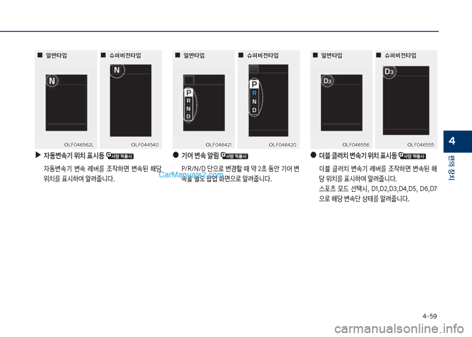 Hyundai Sonata 2017  쏘나타 LF - 사용 설명서 (in Korean) 태-택화
편의보장치
4
보
●
기	