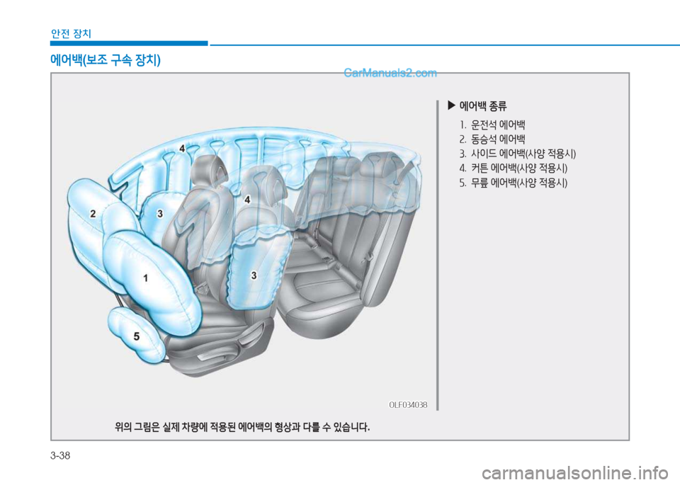 Hyundai Sonata 2016 쏘나타 LF - 사용 설명서 (in Korean) 3-38
1 Hyundai Sonata 2016 쏘나타 LF - 사용 설명서 (in Korean) 3-38
1