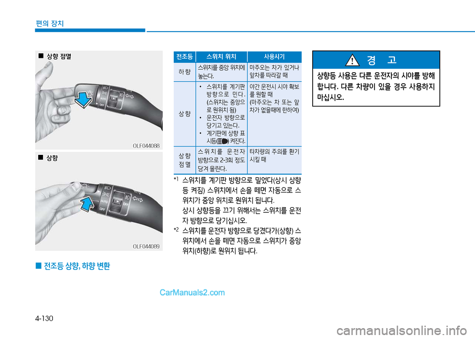 Hyundai Sonata 2015  쏘나타 LF - 사용 설명서 (in Korean) 4-130
편의 장치
 
0  
전4