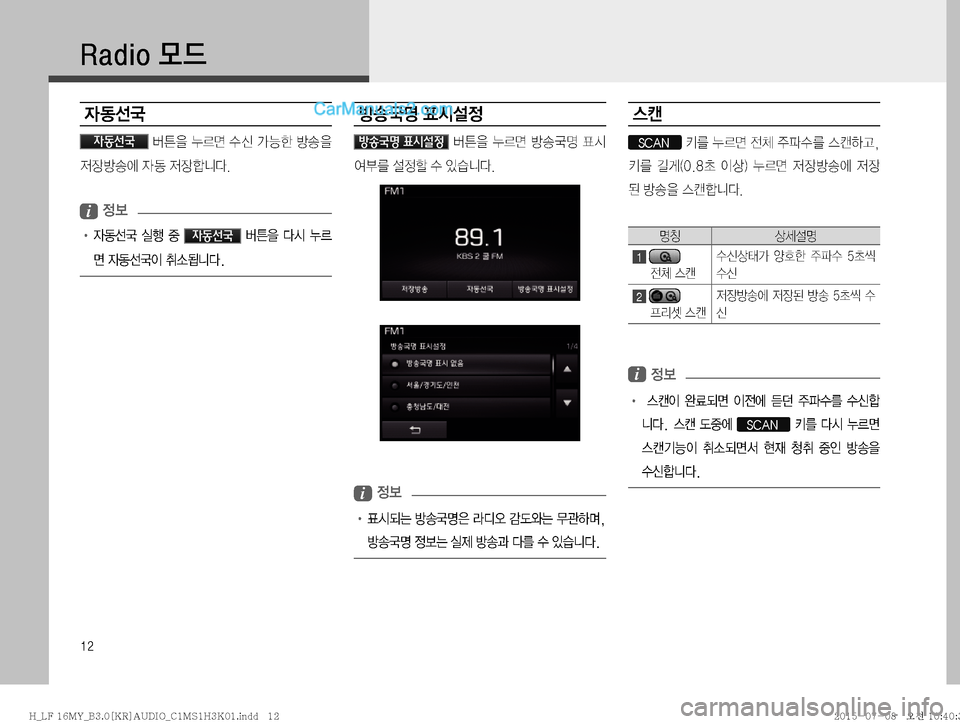 Hyundai Sonata 2015  LF쏘나타 표준3 오디오(B) (in Korean) ��
�3�B�E�J�P�}X

W2