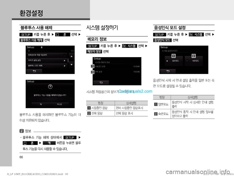 Hyundai Sonata 2015  LF쏘나타 표준3 오디오(B) (in Korean) ��

ƒ¸

6 H	�