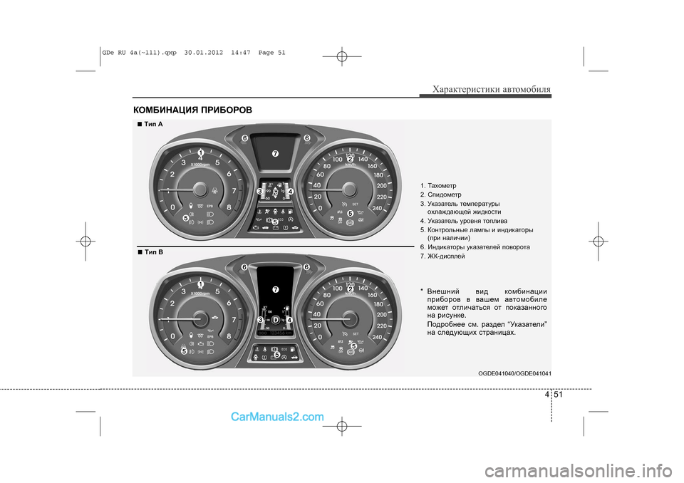 Hyundai Sonata 2012 Инструкция по эксплуатации (in Russian) 451
Õàðàêòåðèñòèêè àâòîìîáèëÿ
ÊÎÌÁÈÍÀÖÈß ÏÐÈÁÎÐÎÂ
1. Òàõîìåòð
2. Ñïèäîìåòð
3. Óêàçàòåëü òåìïåðàòóðû îõëàæäàþùå Hyundai Sonata 2012 Инструкция по эксплуатации (in Russian) 451
Õàðàêòåðèñòèêè àâòîìîáèëÿ
ÊÎÌÁÈÍÀÖÈß ÏÐÈÁÎÐÎÂ
1. Òàõîìåòð
2. Ñïèäîìåòð
3. Óêàçàòåëü òåìïåðàòóðû îõëàæäàþùå