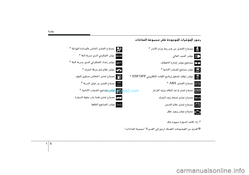 Hyundai Sonata 2012  دليل المالك 5 1WbI
 «œ«bF« WŽuL− vKŽ …œułu*«  «dýR*« “u—
 w½Ëd²Jù«  U³¦« ZU½dÐ qOGAð ·UI¹≈ dýR ESP OFF  
* WOU_« »U³C« `OÐUB dýR *
·UDF½ô« …—Uý�