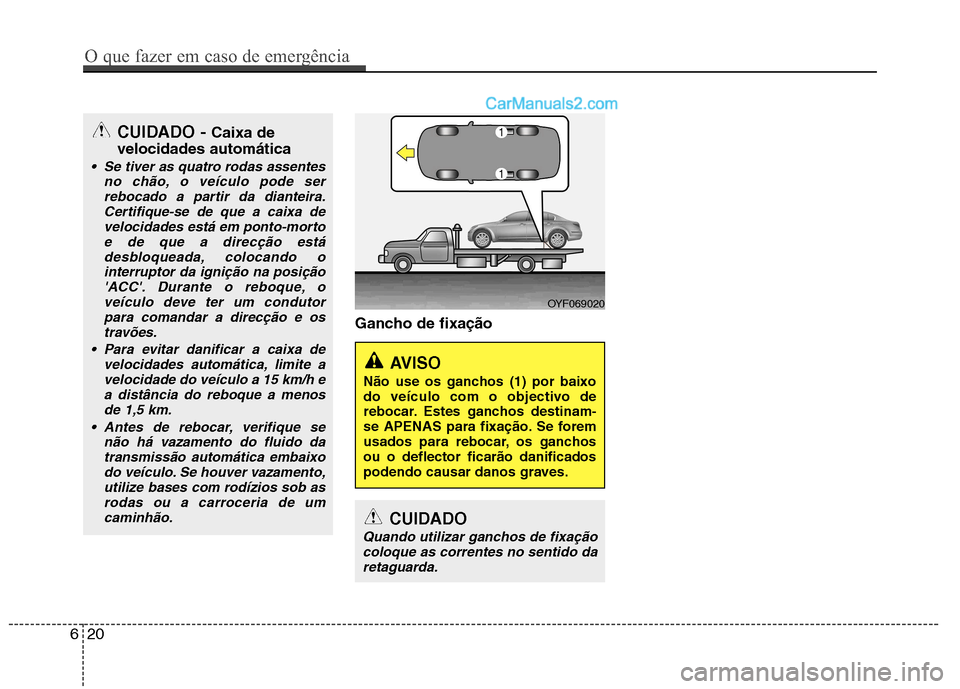 Hyundai Sonata Gancho de fixação
CUIDADO - Caixa de
velocidades automática
Se tiver as quatro rodas assentes no chão, o veículo pode ser
rebocado a partir da dianteira.Certifique-se de que a caixa develocidade Hyundai Sonata Gancho de fixação
CUIDADO - Caixa de
velocidades automática
Se tiver as quatro rodas assentes no chão, o veículo pode ser
rebocado a partir da dianteira.Certifique-se de que a caixa develocidade