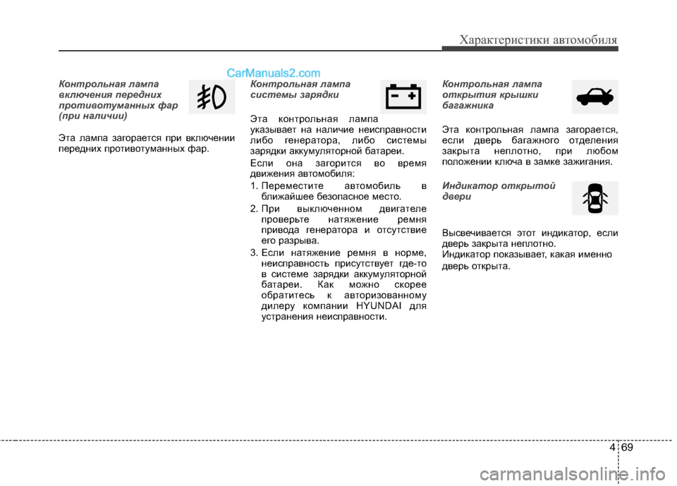 Hyundai Sonata 2011 Инструкция по эксплуатации (in Russian) 469
Характеристики автомобиля
Контрольная лампа
включения передних
противотуманных фар
(при наличии)
Эта л Hyundai Sonata 2011 Инструкция по эксплуатации (in Russian) 469
Характеристики автомобиля
Контрольная лампа
включения передних
противотуманных фар
(при наличии)
Эта л