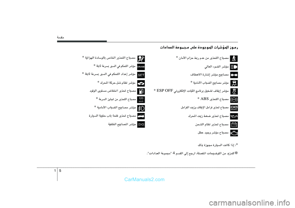 Hyundai Sonata 2011  دليل المالك 5 1WbI
 «œ«bF« WŽuL− vKŽ …œułu*«  «dýR*« “u—
 w½Ëd²Jù«  U³¦« ZU½dÐ qOGAð ·UI¹≈ dýR ESP OFF  
* WOU_« »U³C« `OÐUB dýR *
·UDF½ô« …—Uý�