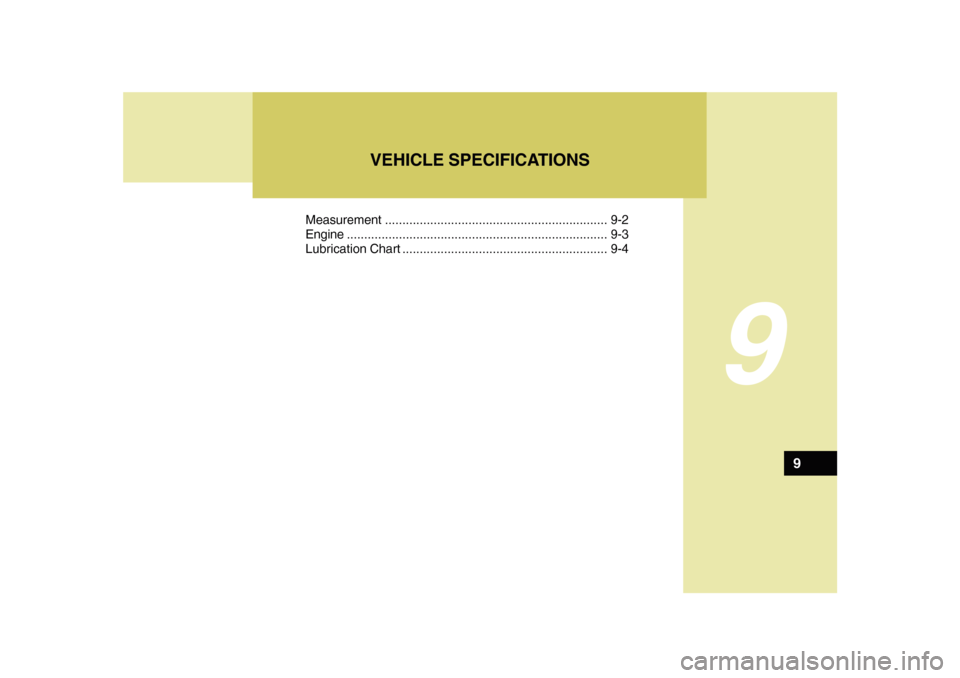 Hyundai Sonata 2010 Owners Manual 9
Measurement................................................................ 9-2
Engine...........................................................................9-3
Lubrication Chart ............... Hyundai Sonata 2010 Owners Manual 9
Measurement................................................................ 9-2
Engine...........................................................................9-3
Lubrication Chart ...............