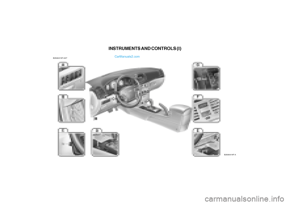 Hyundai Sonata 2005  Owners Manual INSTRUMENTS AND CONTROLS (I)
B250A01NF-AAT
B250A01NF-A  