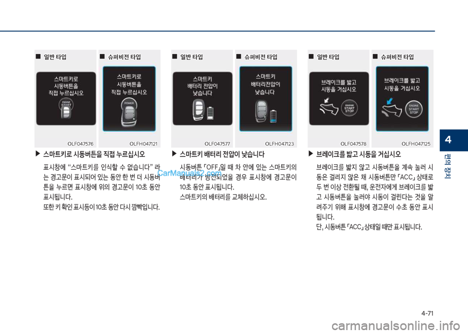 Hyundai Sonata Hybrid 2018  쏘나타 LF HEV/PHEV - 사용 설명서 (in Korean) 태-71
편의보장치
4
보▶스C트키