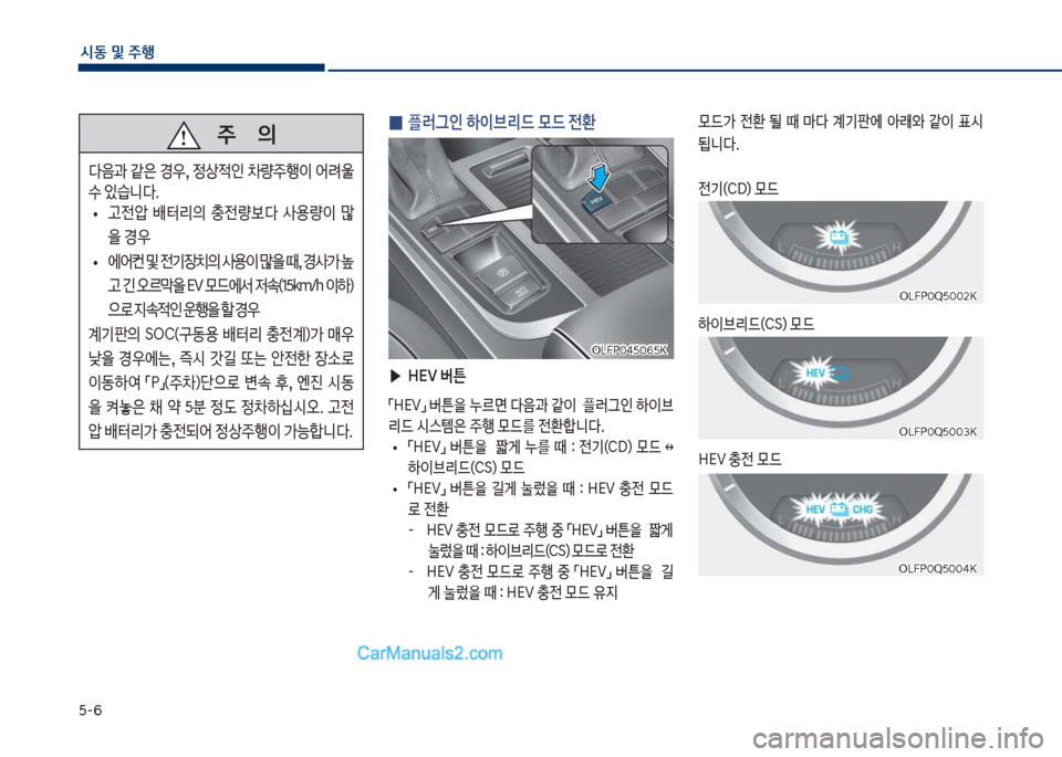 Hyundai Sonata Hybrid 2018  쏘나타 LF HEV/PHEV - 사용 설명서 (in Korean) 택-6
	&동 및 주
