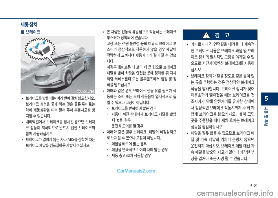 Hyundai Sonata Hybrid 2018  쏘나타 LF HEV/PHEV - 사용 설명서 (in Korean) 택-21
	&동 및 주