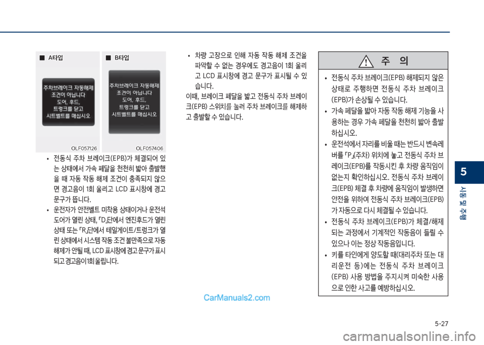 Hyundai Sonata Hybrid 2018  쏘나타 LF HEV/PHEV - 사용 설명서 (in Korean) 택-27
	&동 및 주