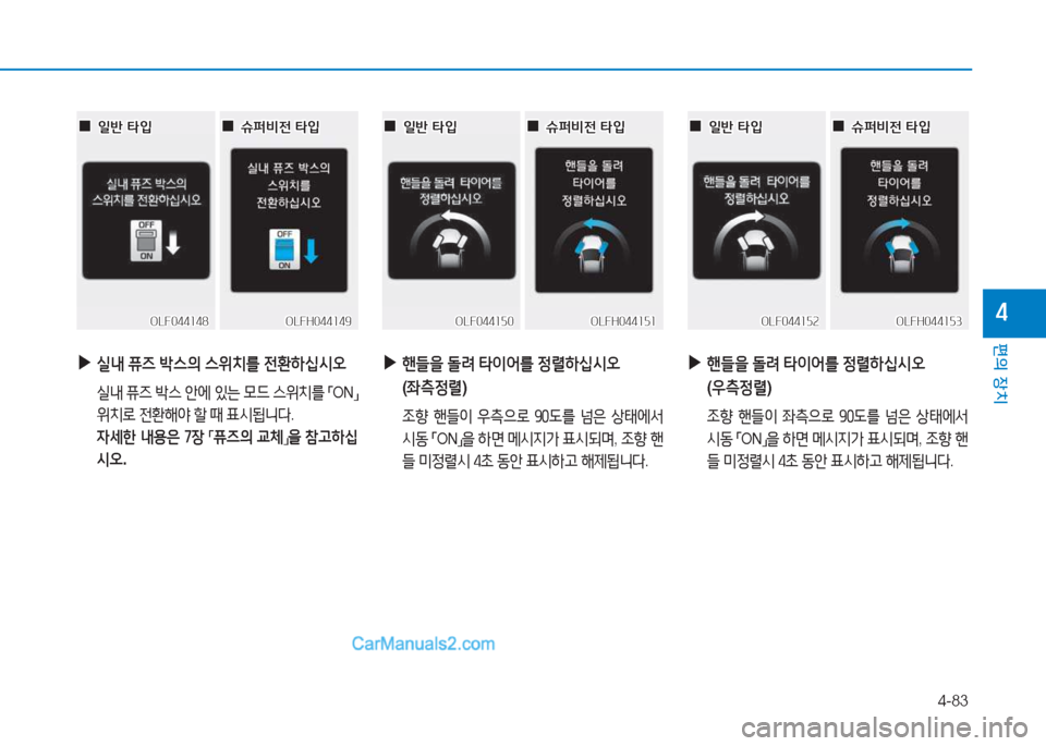 Hyundai Sonata Hybrid 2015  쏘나타 LF HEV/PHEV - 사용 설명서 (in Korean) 4-83
편의 장치
4
 
▶
실내  퓨6  (