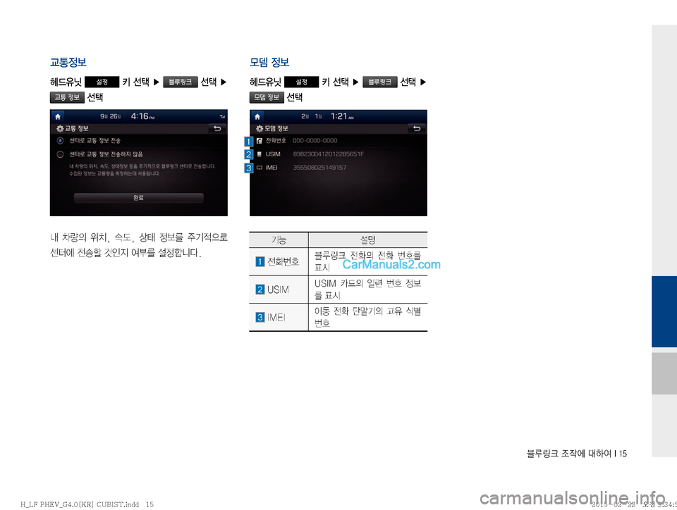 Hyundai Sonata Hybrid 2015  LF쏘나타 하이브리드 표준4 내비게이션 (in Korean) 6Bü�
‘
X	À��Þ	È��*���
®>

ûX
,ë�설정��