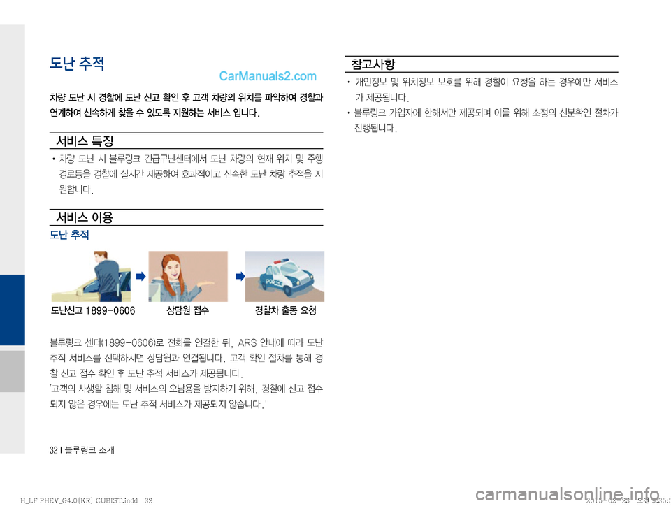 Hyundai Sonata Hybrid 2015  LF쏘나타 하이브리드 표준4 내비게이션 (in Korean) ����*�6Bü�×P
도난 추적
0
