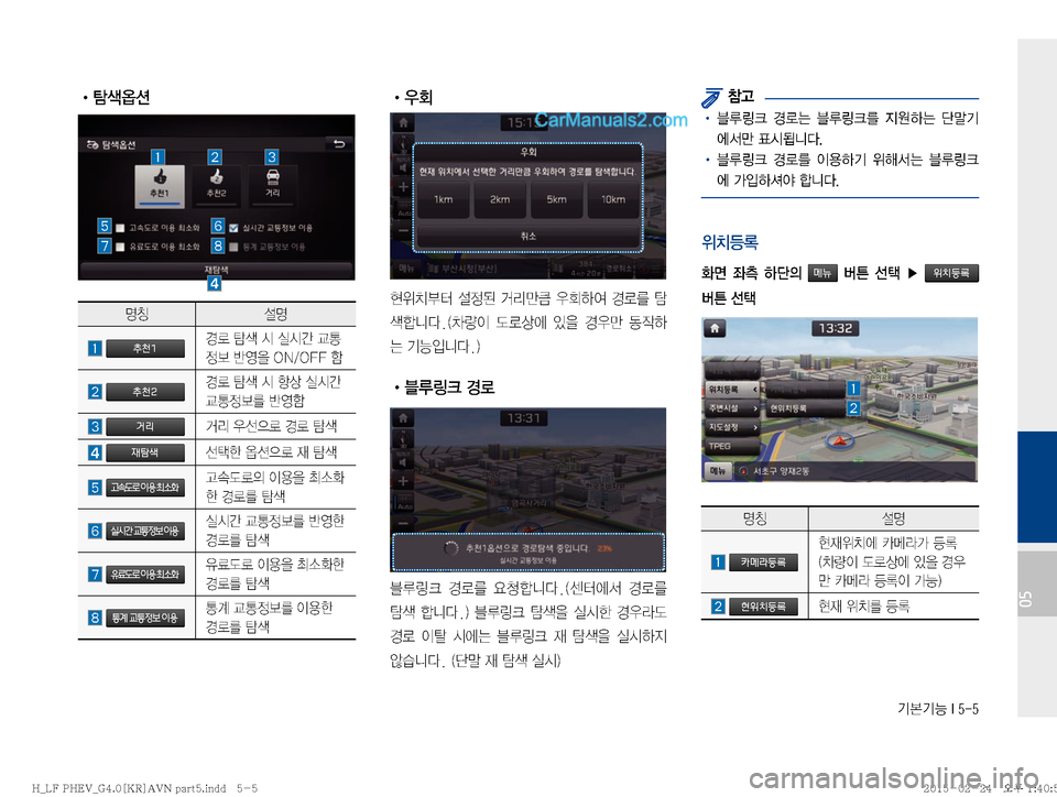 Hyundai Sonata Hybrid 2015  LF쏘나타 하이브리드 표준4 내비게이션 (in Korean) ÝÝÞ��*����
��05
�
!Ÿ 
zŸ ¸z
�추천1ƒý�

�È	Ô
8��0�/��0���ã
�추천2ƒý�
®>
3�È	Ôã
�거리b;�
¶
5ý�ƒý�
�재탐