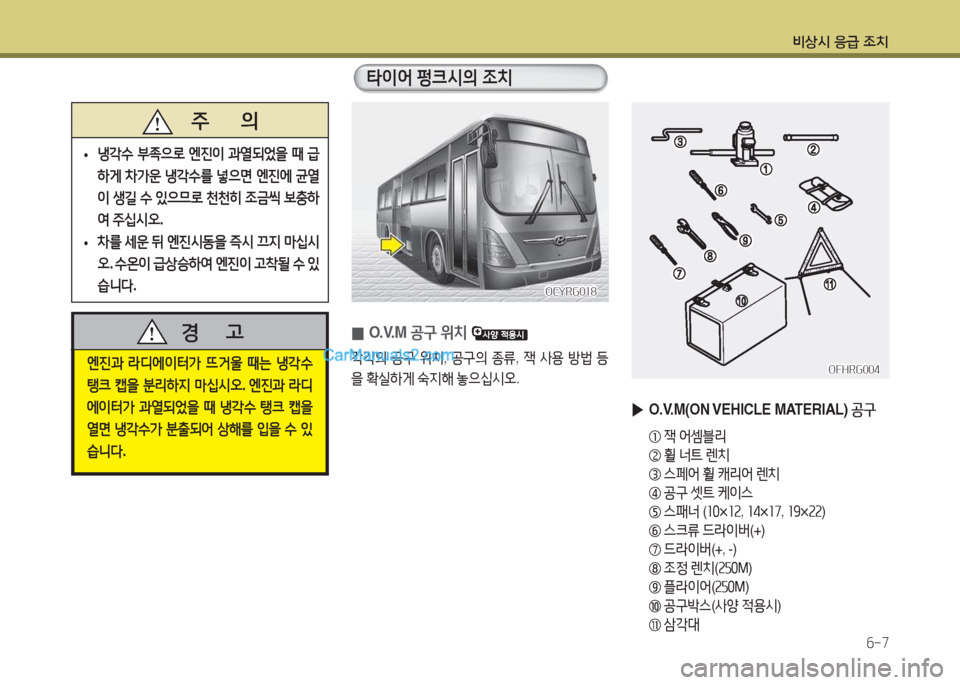 Hyundai Super Aero City 2015  슈퍼 에어로시티 - 사용 설명서 (in Korean) 비상/d 응