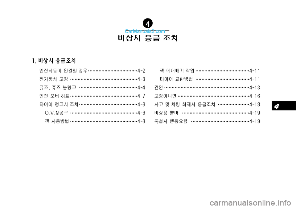 Hyundai Super Aero City 2009  슈퍼 에어로시티 - 사용 설명서 (in Korean) 11 2
2 3
3
44
55 6
6 7
7 8
8  