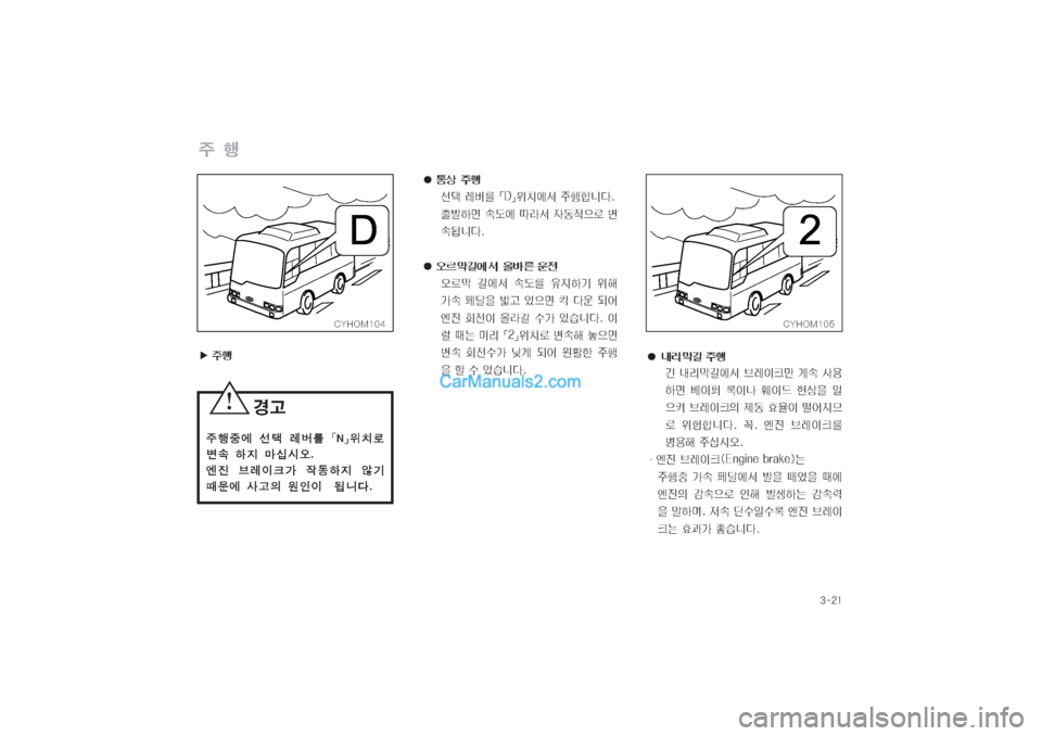Hyundai Super Aero City 2004  슈퍼 에어로시티 - 사용 설명서 (in Korean) 탉폭窪窩
V