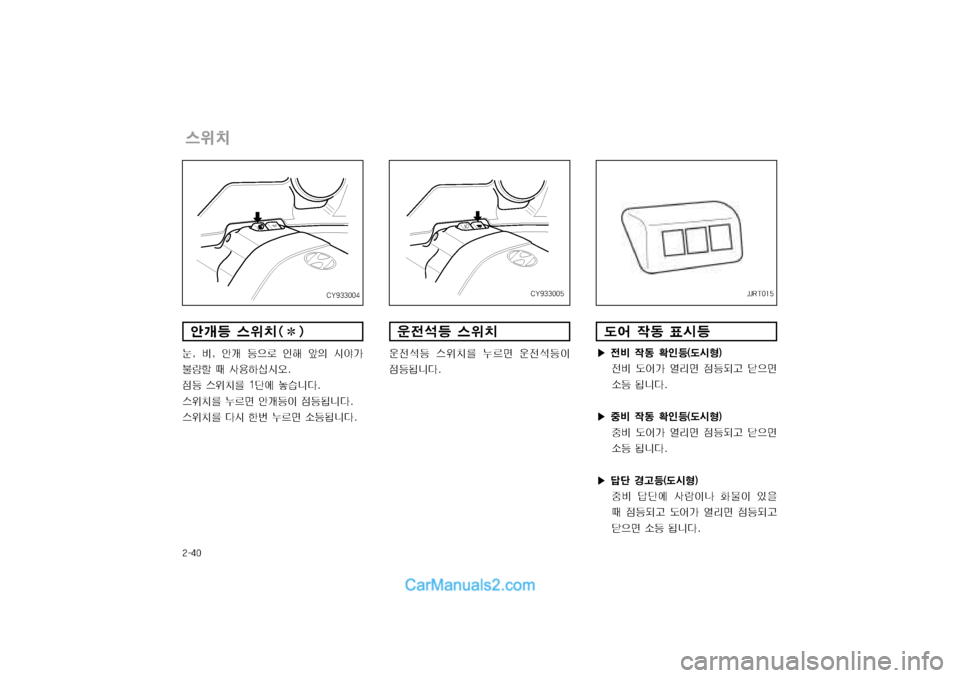 Hyundai Super Aero City 2004  슈퍼 에어로시티 - 사용 설명서 (in Korean) 窪폭탐폼
빔홈毘탉탉폼폼탐
