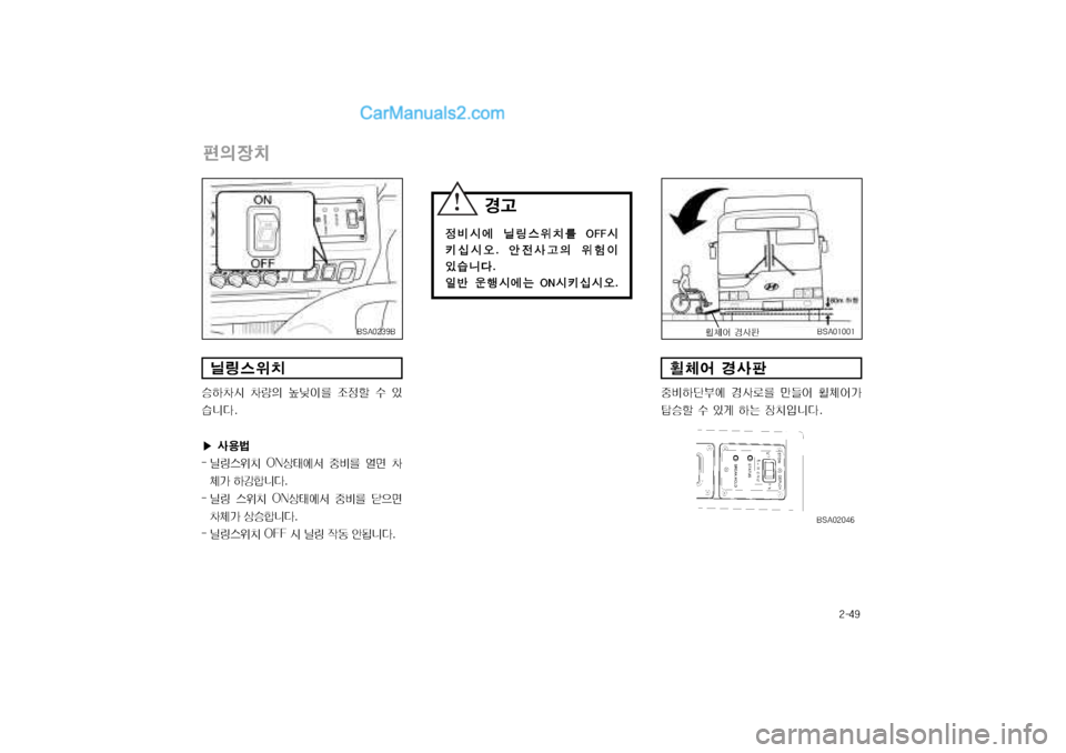 Hyundai Super Aero City 2004  슈퍼 에어로시티 - 사용 설명서 (in Korean) 窪폭탐毘
편