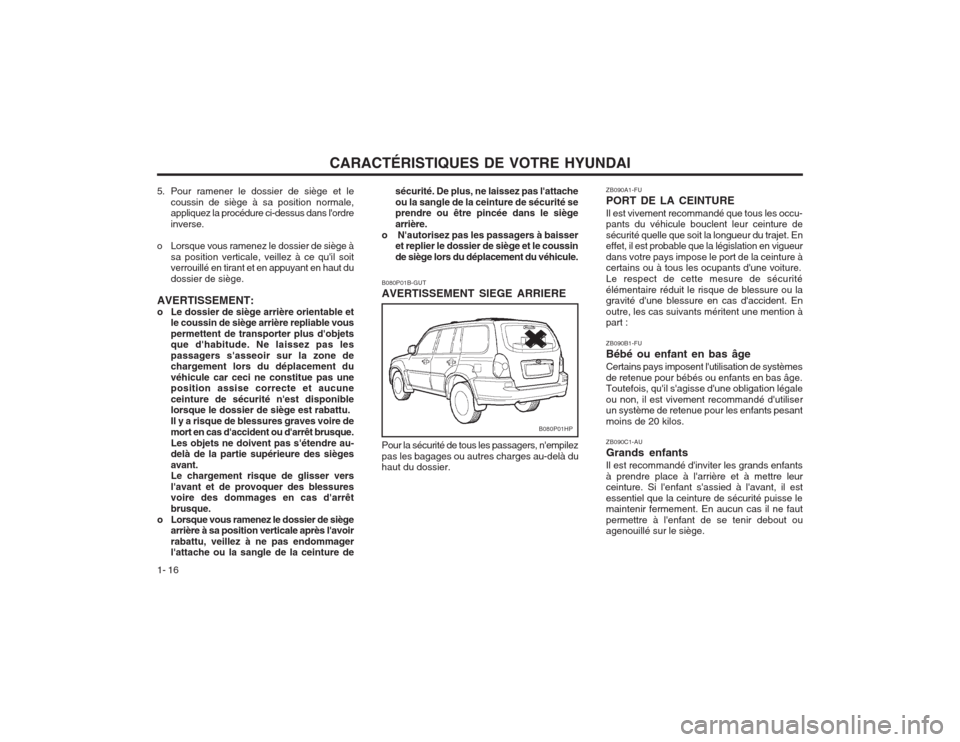 Hyundai Terracan 03 Manuel Du Proprietaire In French 157 Pages Hyundai Terracan 03 Manuel Du Proprietaire In French 157 Pages
