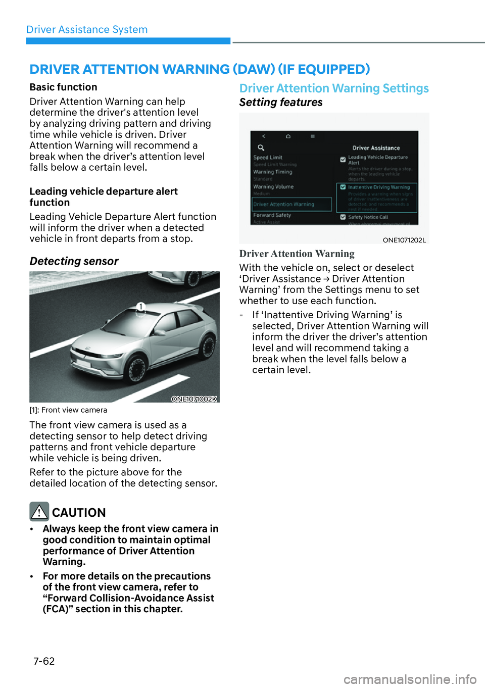 HYUNDAI IONIQ 5 2022 Owners Manual (663 Pages), Page 470 Driver
