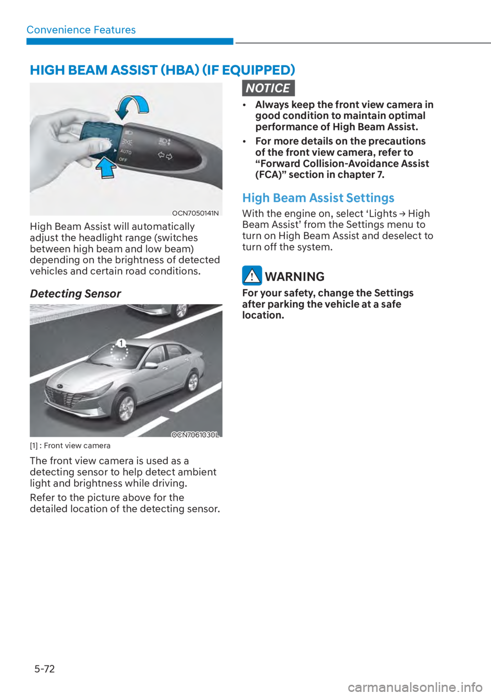 HYUNDAI ELANTRA 2023  Owners Manual Convenience Features5-72
�+�,�*�+��%�(�$�0��$�6�6�,�6�7�