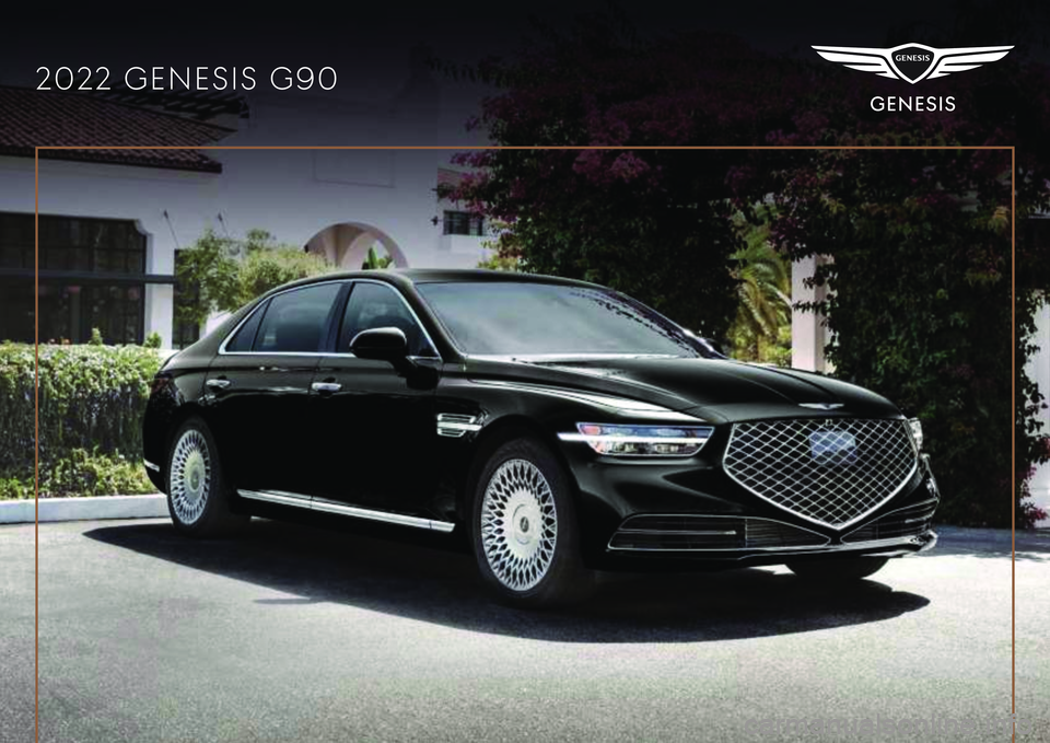 HYUNDAI GENESIS G90 2022  Owners Manual 2022 GENESIS G90 