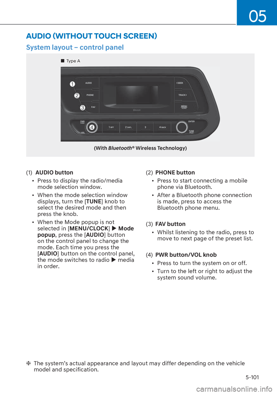 HYUNDAI I20 2023  Owners Manual 5-101
05
�$�8��,�2�