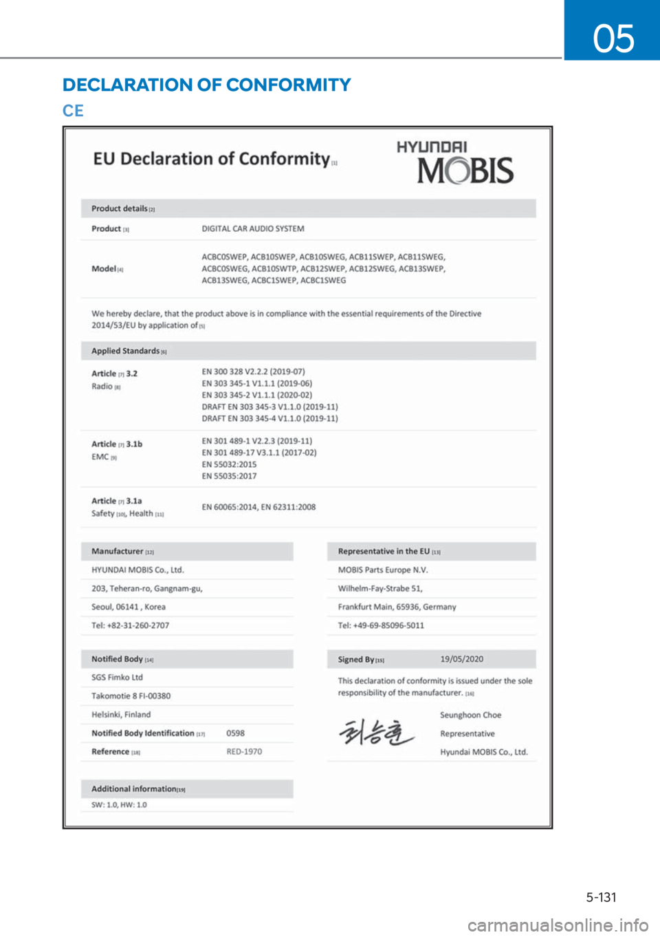 HYUNDAI I20 2023  Owners Manual 5-131
05
�&�(
��(�&�/�$�5�$�7�,�2�1��2�)��&�2�1�)�2�5�0�,�7�< 