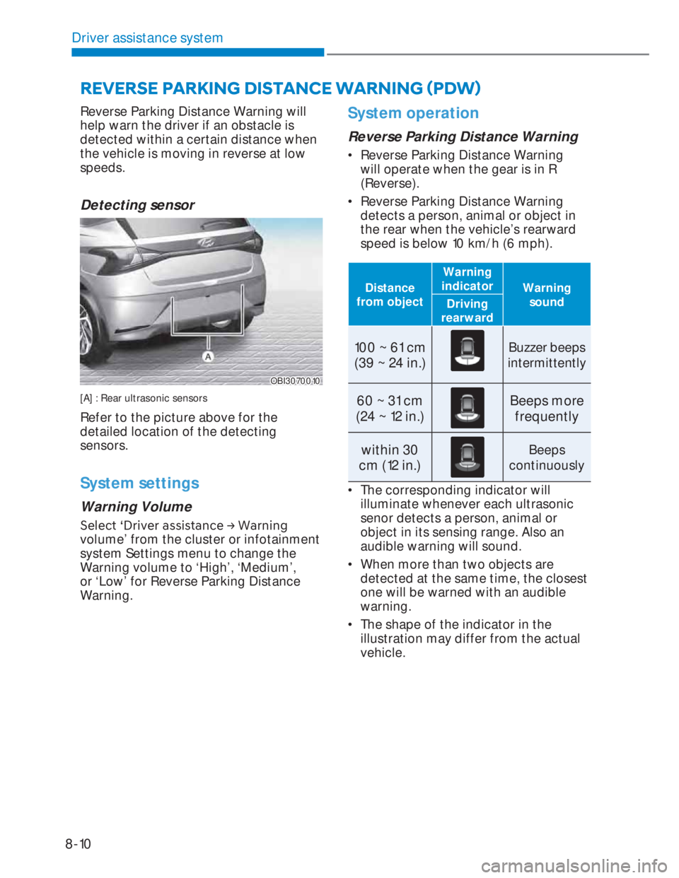 HYUNDAI I20 2021  Owners Manual Driver assistance system
8-10
�5�(�9�(�5�6�(��3�$�5�.�,�1�*���,�6�7�$�1�&�(��:�$�5�1�,�1�*�