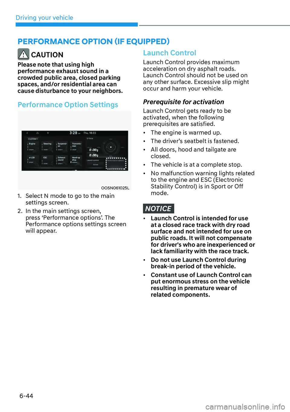 HYUNDAI KONA 2023  Owners Manual Driving your vehicle6-44
�3�(�5�)�2�5�0�$�1�&�(��2�3�7�,�2�1�