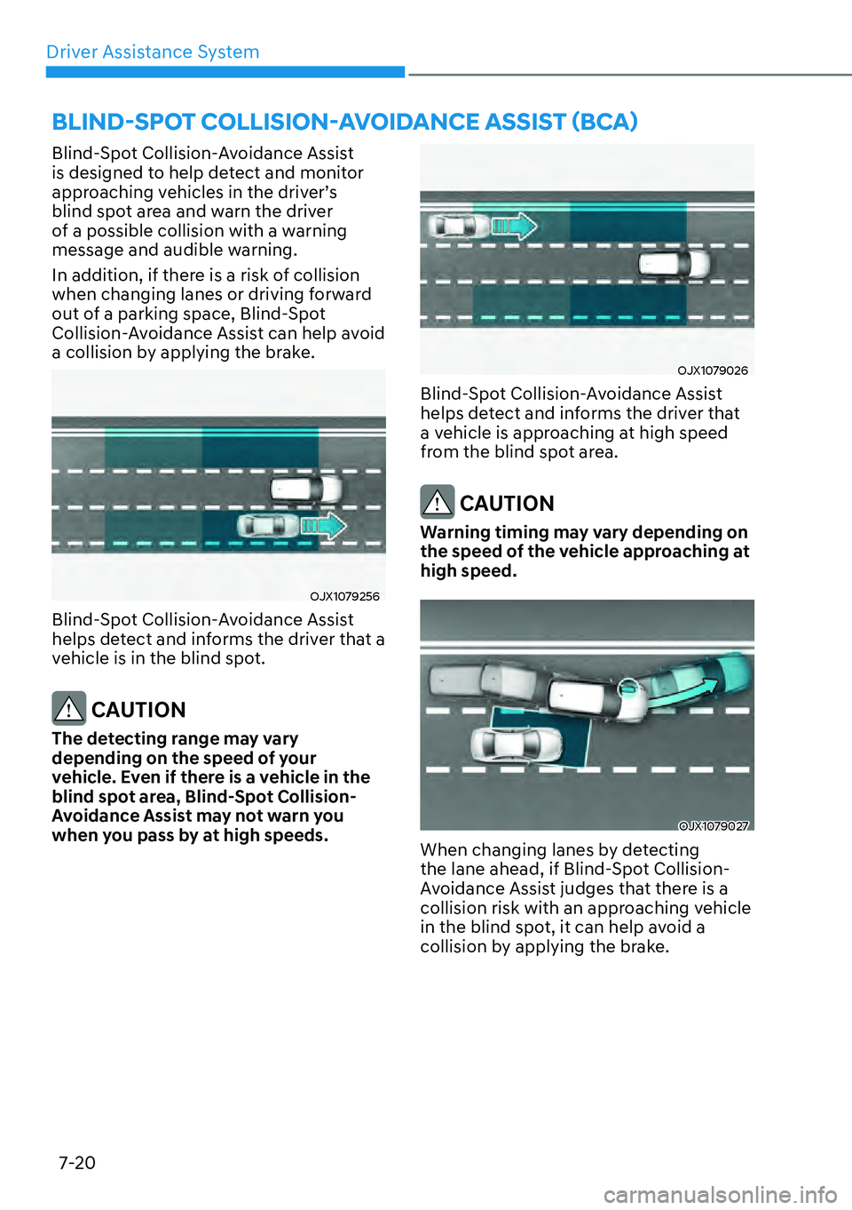 HYUNDAI KONA 2023  Owners Manual Driver Assistance System7-20
�%�/�,�1�