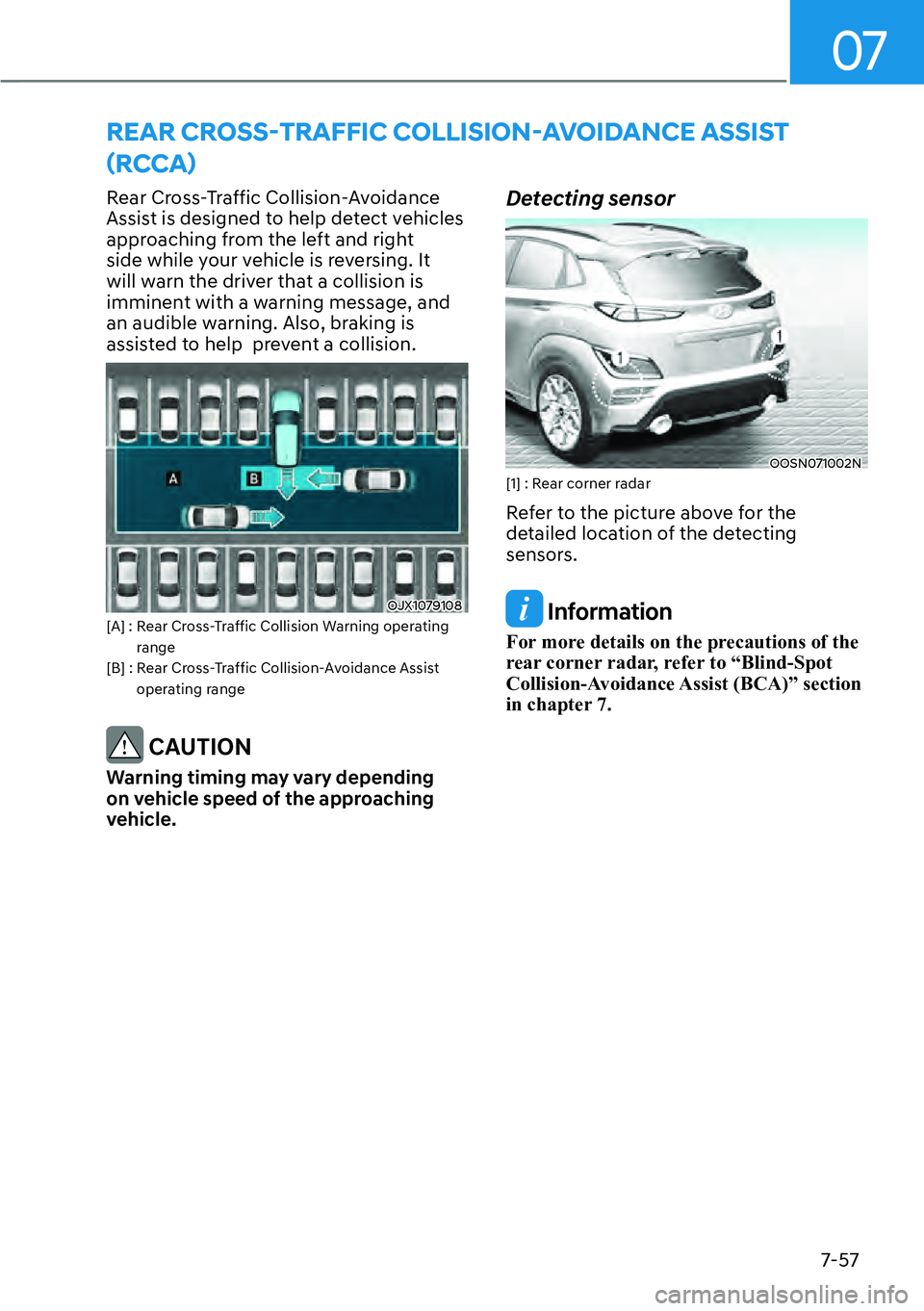 HYUNDAI KONA 2023  Owners Manual 07
7-57
�5�(�$�5��&�5�2�6�6