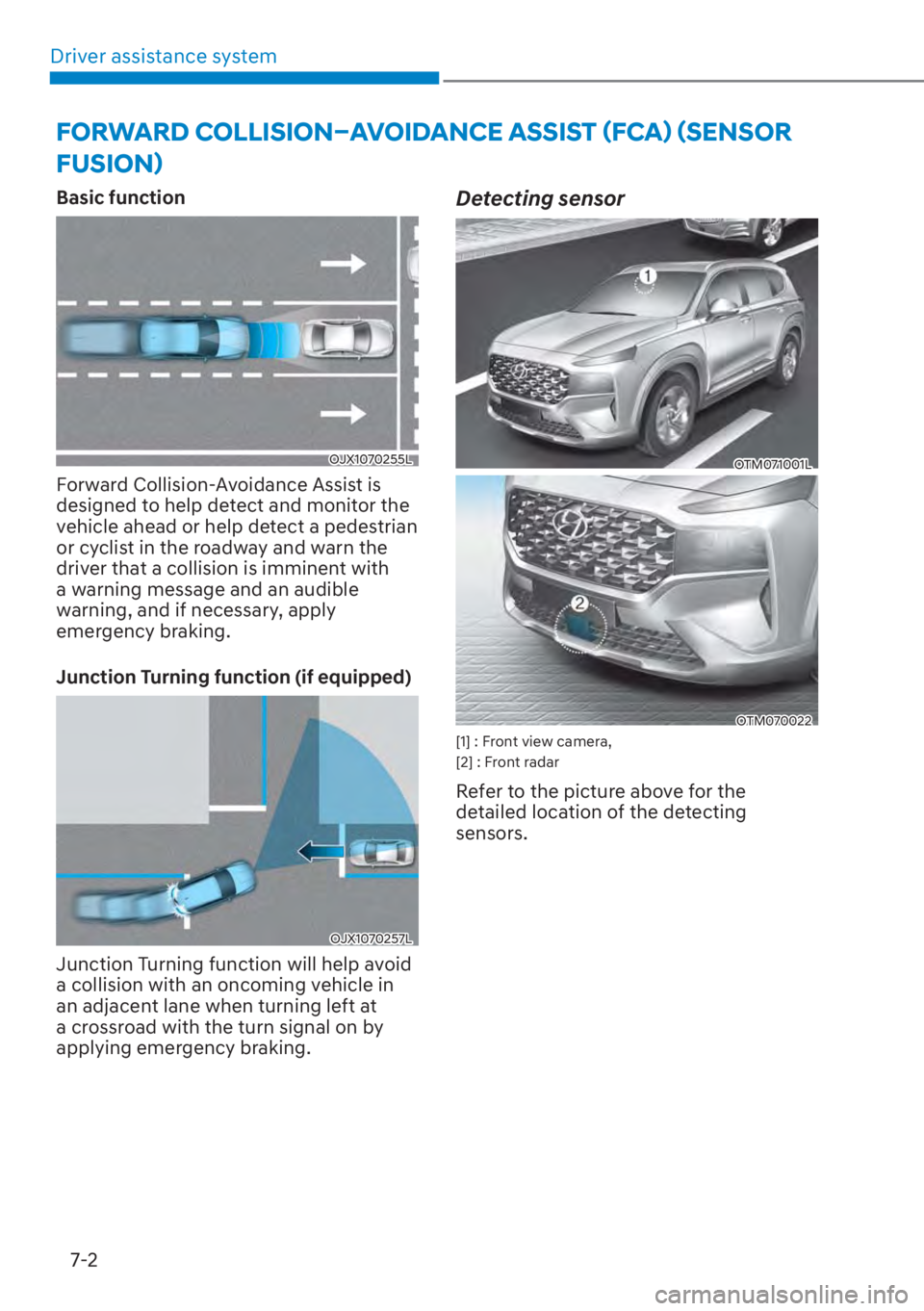 HYUNDAI SANTA FE 2023  Owners Manual Driver assistance system7-2
�)�2�5�:�$�5���&�2�/�/�,�6�,�2�1