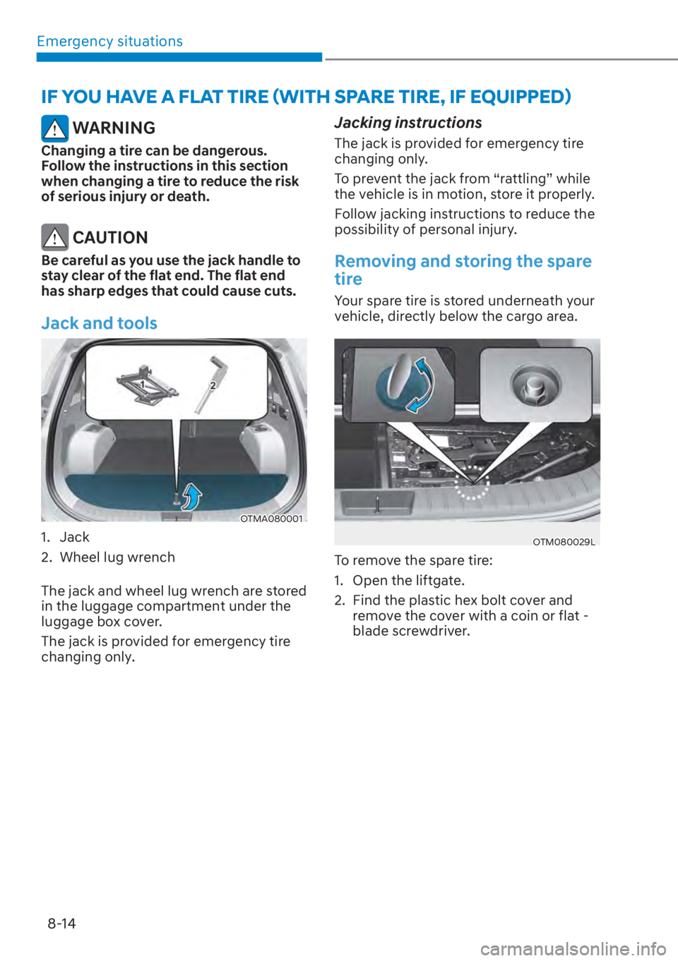 HYUNDAI SANTA FE 2023  Owners Manual Emergency situations8-14
�,�)��<�2�8��+�$�9�(��$��)�/�$�7��7�,�5�(�