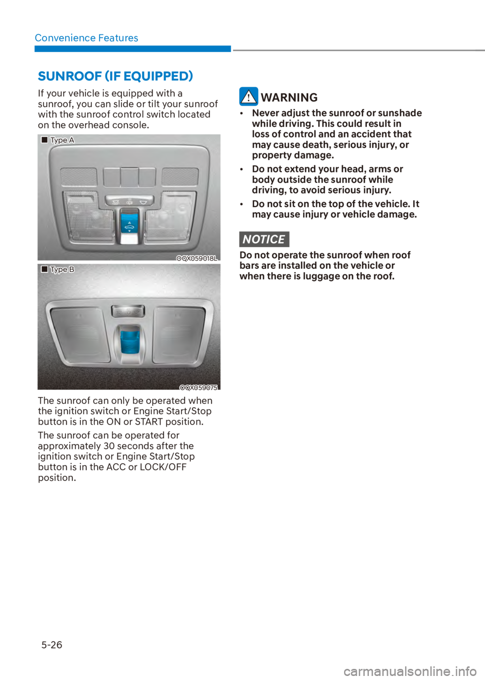 HYUNDAI VENUE 2023  Owners Manual Convenience Features5-26
�6�8�1�5�2�2�)�