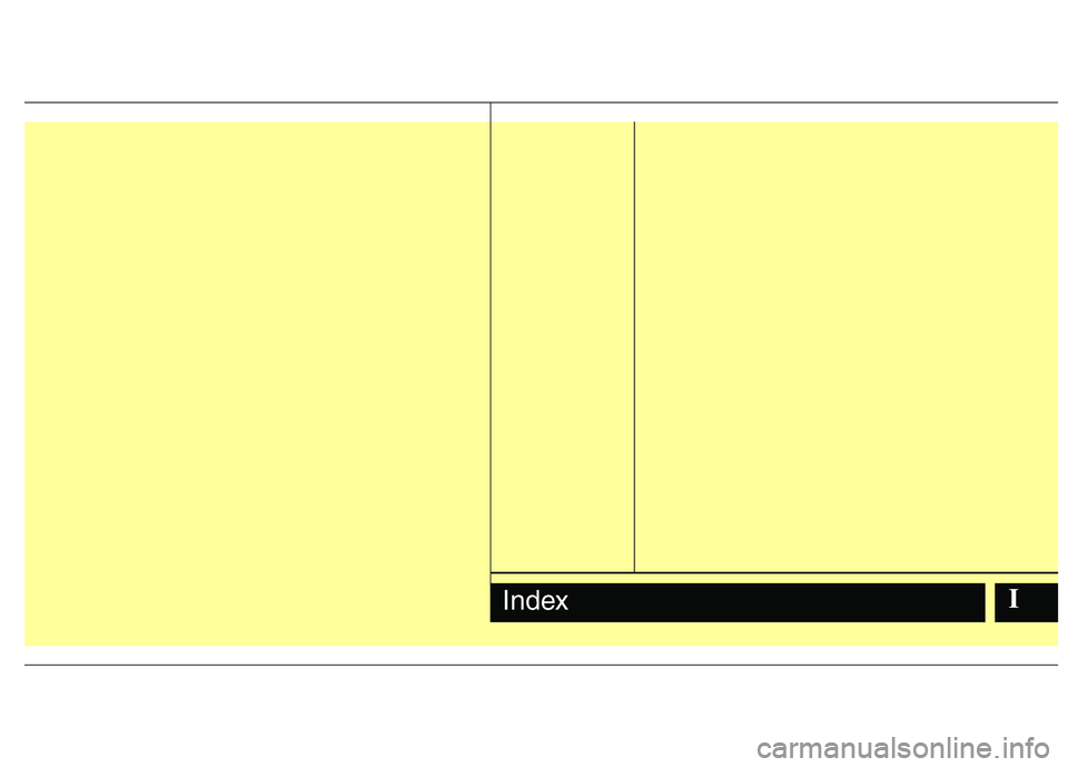 HYUNDAI I10 2011  Owners Manual IIndex 