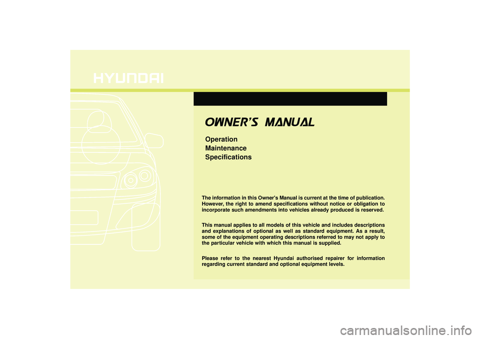 HYUNDAI IX35 2016  Owners Manual 