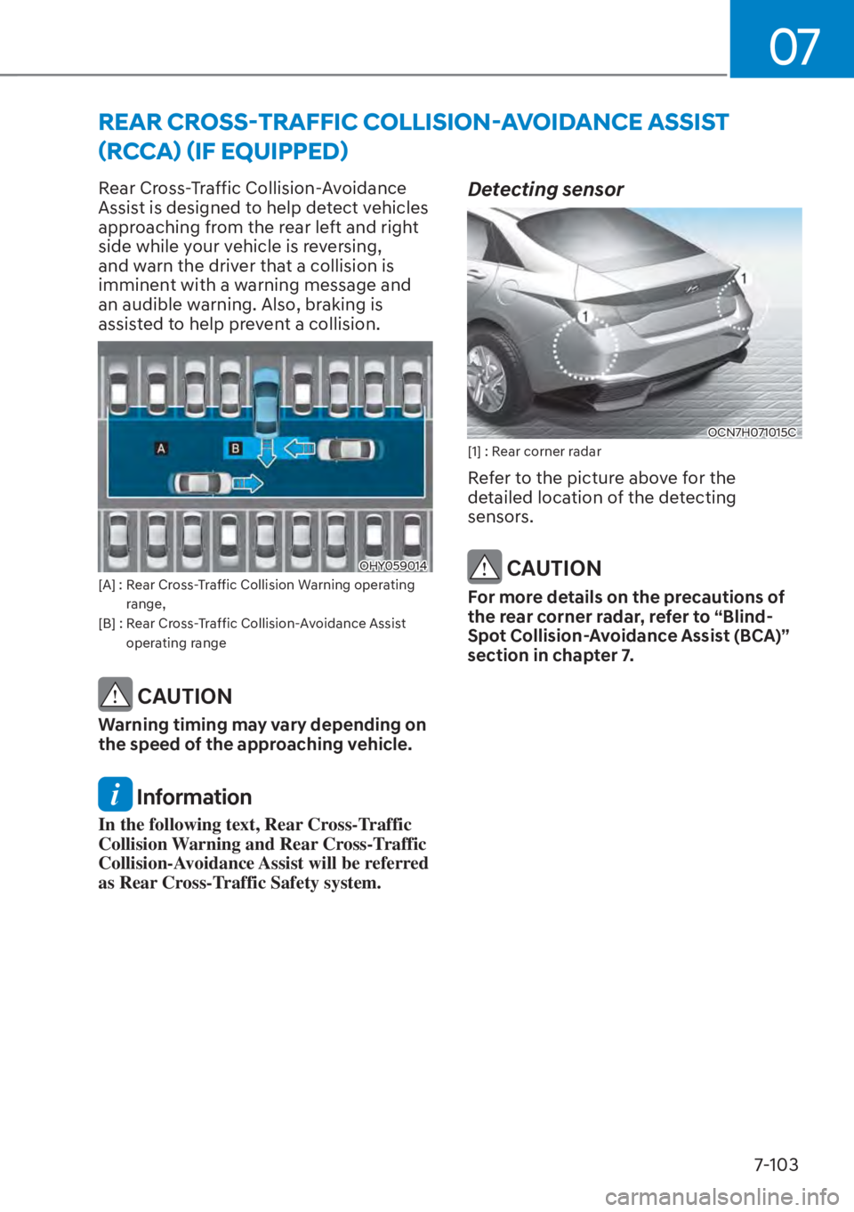 HYUNDAI ELANTRA HYBRID 2023  Owners Manual 07
7-103
�5�(�$�5��&�5�2�6�6