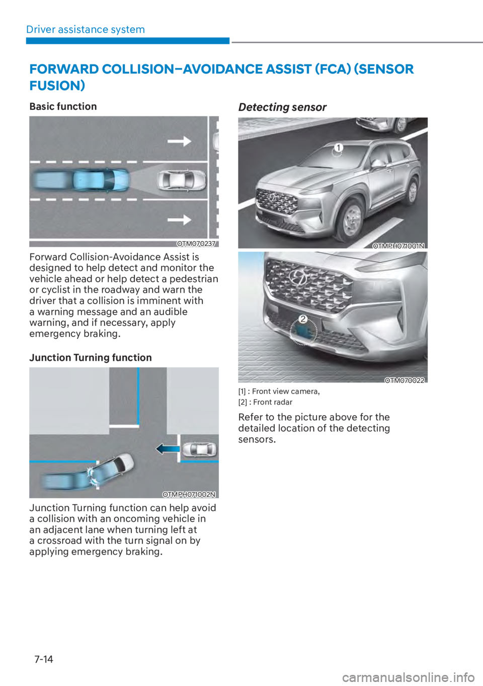 HYUNDAI SANTA FE HYBRID 2023  Owners Manual Driver assistance system7-14
�)�2�5�:�$�5���&�2�/�/�,�6�,�2�1