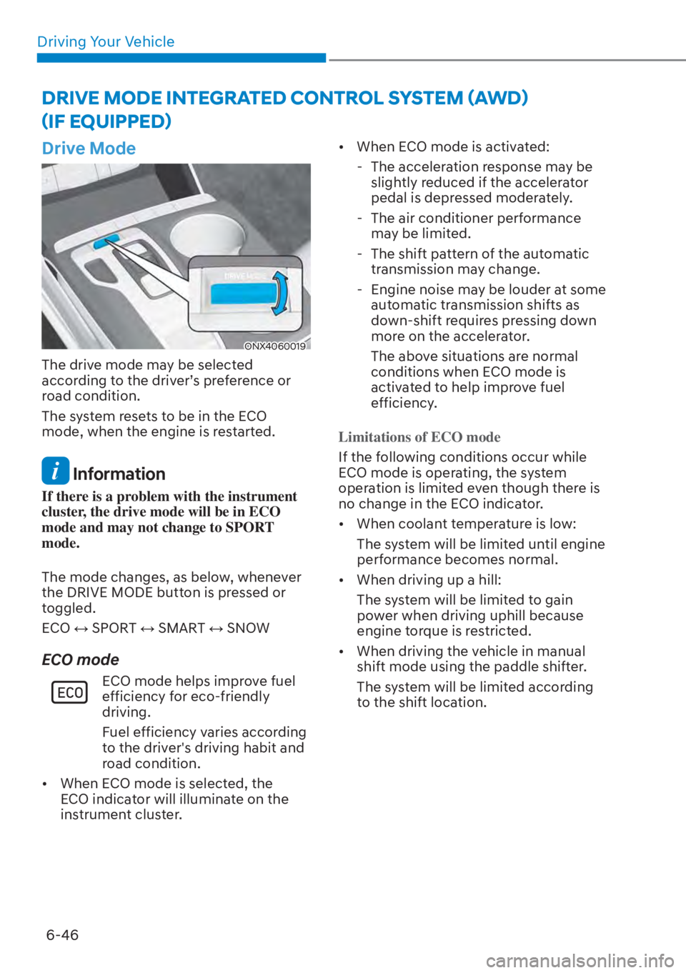 HYUNDAI TUCSON HYBRID 2023  Owners Manual Driving Your Vehicle6-46
��5�,�9�(��0�2��(��,�1�7�(�*�5�$�7�(���&�2�1�7�5�2�/��6�<�6�7�(�0�