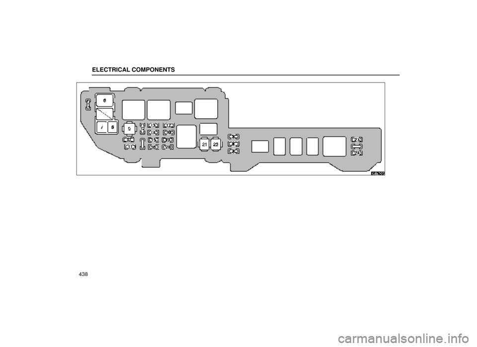 Lexus ES300 2000  Owners Manuals (in English) ELECTRICAL COMPONENTS
438
64E066 