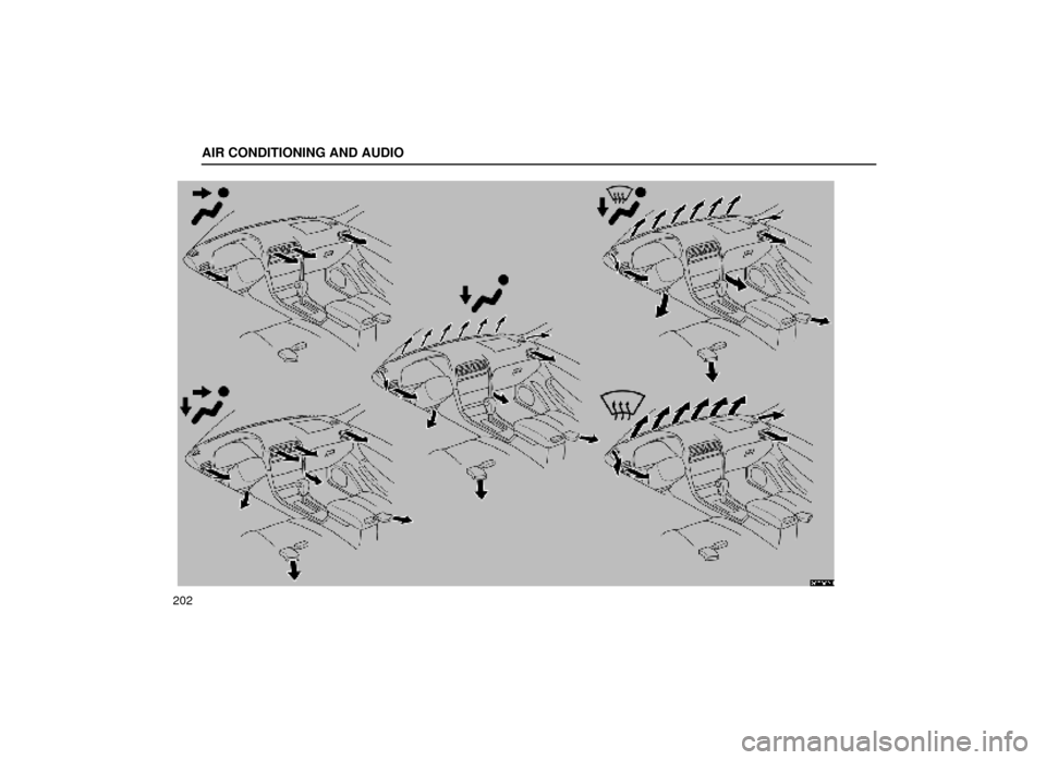 Lexus ES300 1999  Owners Manuals (in English) AIR CONDITIONING AND AUDIO
202
20E002±1 
