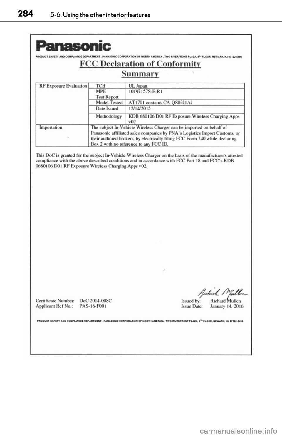 Lexus ES350 2020 Owners Manual / LEXUS 2020 ES350 FROM OCT. 2019 PROD. OWNERS MANUAL (OM06194U) 2845-6. Using the other interior features Lexus ES350 2020 Owners Manual / LEXUS 2020 ES350 FROM OCT. 2019 PROD. OWNERS MANUAL (OM06194U) 2845-6. Using the other interior features