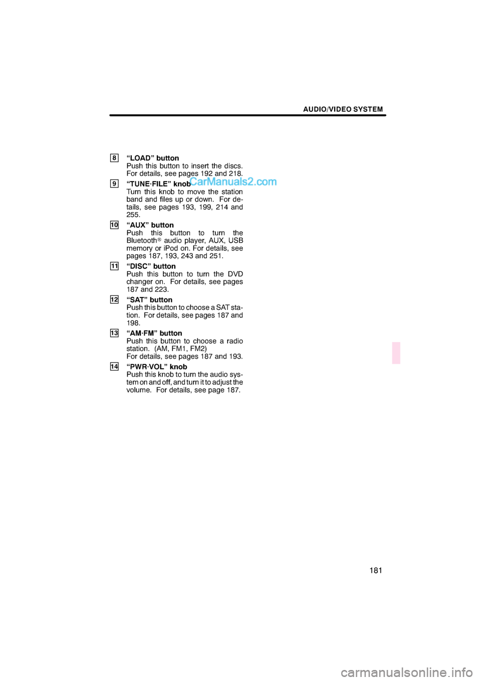 Lexus ES350 2011  Navigation Manual \b 	
	\b\f


 
 \b 	
 
 \b\f
 \f \b


 \f\b \f\f \f   
\b\b 

 \b 
	 
 
\f \f \b

	  \b\f