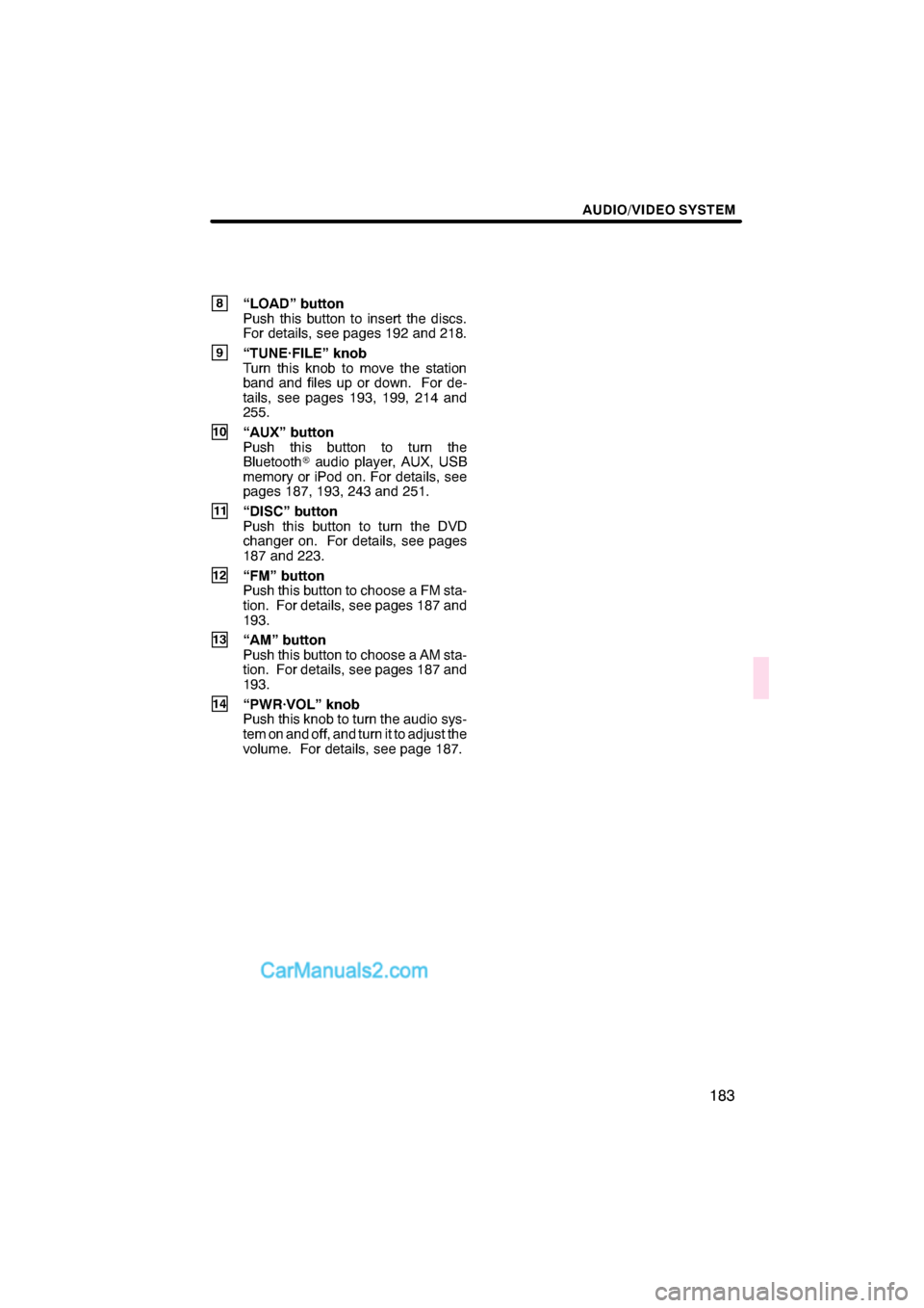 Lexus ES350 2011  Navigation Manual \b 	
	\b\f


 
 \b	 
\b\b\f \b 	\f
\b \b
 	
 
\b	 

 
  \f 
\b\b 
\f \b	 \f
 \b 
 \b
 \b\b	\f

\f \f 